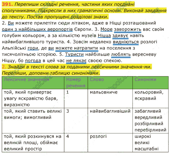 українська мова 5 клас нуш онатій ткачук