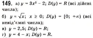 Завдання № 149 - § 4. Числові функції - ГДЗ Математика 10 клас Г.П. Бевз, В.Г. Бевз 2011 - Рівень стандарту