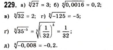 Завдання № 229 - § 6. Корені n-го степеня - ГДЗ Математика 10 клас Г.П. Бевз, В.Г. Бевз 2011 - Рівень стандарту