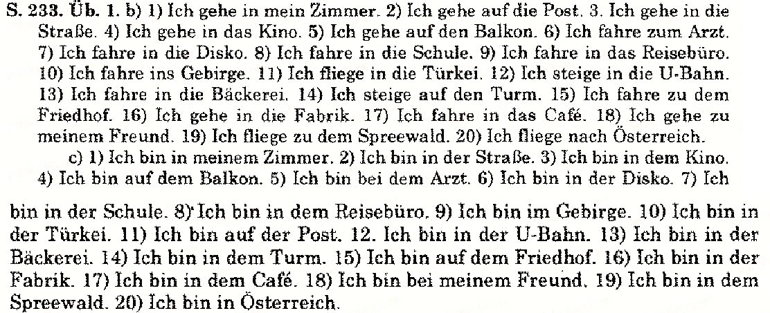 Завдання № S.233.Üb.1 - Einige grammatische Reden und Übunder - ГДЗ Німецька мова 10 клас Н.П. Басай 2006