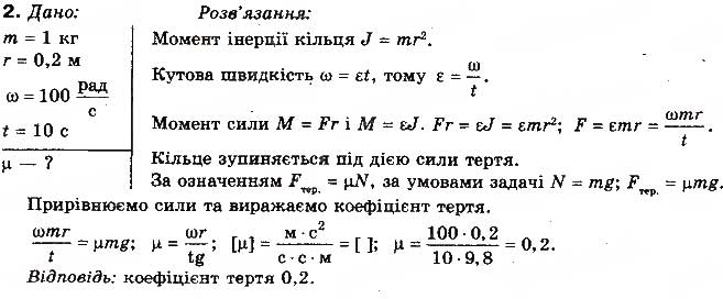 Завдання № 2 - Вправа 24 - ГДЗ Фізика 10 клас Т.М. Засєкіна, М.В. Головко 2010 - Профільний рівень