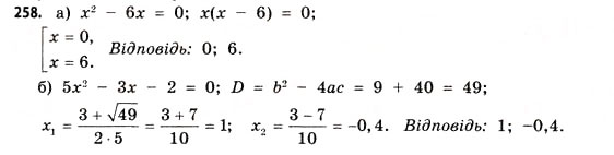 Завдання № 258 - § 7. Дотична до графіка функції. Похідна - ГДЗ Математика 11 клас Г.П. Бевз, В.Г. Бевз 2011 - Рівень стандарту