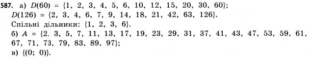 Завдання № 587 - § 17. Множини та підмножини - ГДЗ Математика 11 клас Г.П. Бевз, В.Г. Бевз 2011 - Рівень стандарту