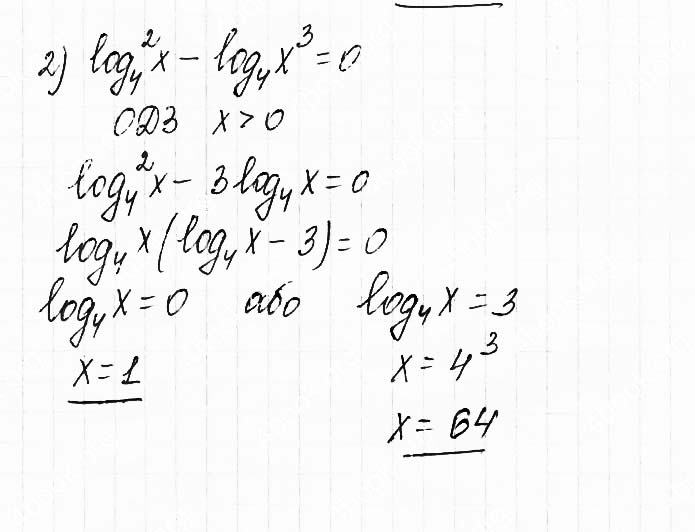 Завдання №  6.26 (2) - 6. Логарифмічні рівняння - АЛГЕБРА: Розділ 1. Показникова та логарифмічна функції - ГДЗ Математика 11 клас О. С. Істер 2019 