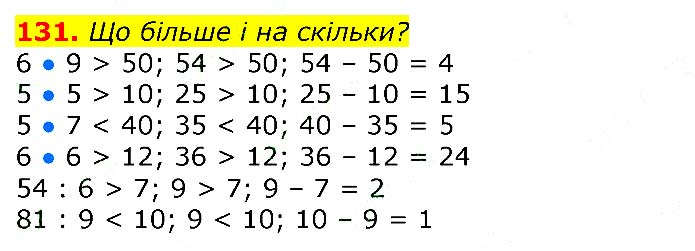 Завдання №  131 - Відповіді до вправ - ЧАСТИНА 2 - ГДЗ Математика 3 клас Г.П. Лишенко 2020 - (1, 2 частина)