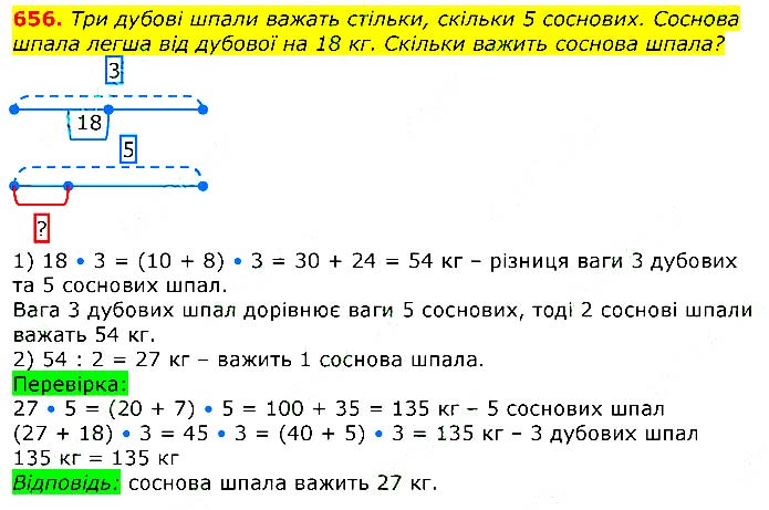 Завдання № 656 - Відповіді до вправ - ЧАСТИНА 2 - ГДЗ Математика 3 клас Г.П. Лишенко 2020 - (1, 2 частина)