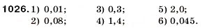 Завдання № 1026 - 34. Відсотки. Знаходження відсотків від числа - ГДЗ Математика 5 клас А.Г. Мерзляк, В.Б. Полонський, М.С. Якір 2005