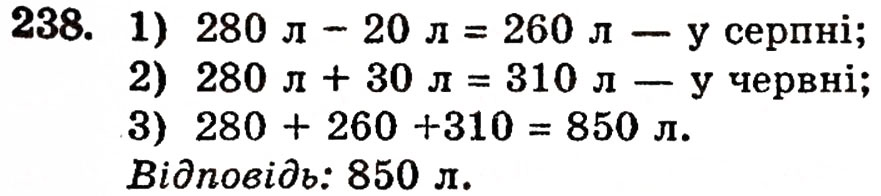Завдання № 238 - § 5. Віднімання натуральних чисел - ГДЗ Математика 5 клас Г.П. Бевз, В.Г. Бевз 2005