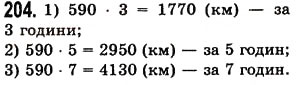 Завдання № 204 - § 5. Множення натуральних чисел - ГДЗ Математика 5 клас О.С. Істер 2013