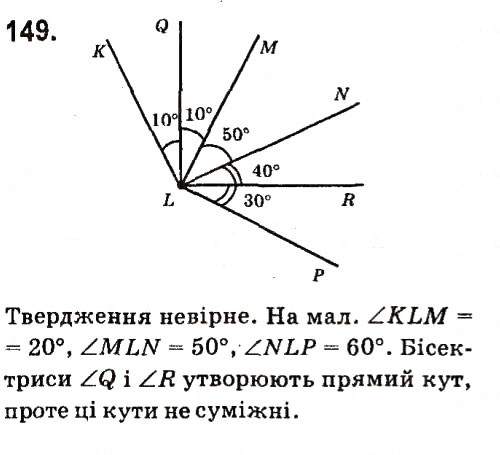 Завдання № 149 - Розділ 2. Взаємне розміщення прямих на площині - ГДЗ Геометрія 7 клас М.I. Бурда, Н.А. Тарасенкова 2015