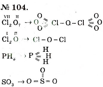Завдання № 104 - Розділ 1. Початкові хімічні поняття - ГДЗ Хімія 7 клас П.П. Попель, Л.С. Крикля 2015