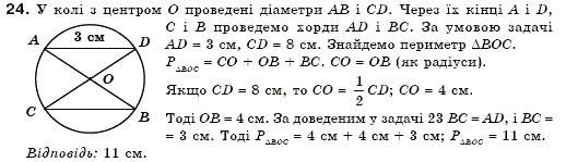 Завдання № 24 - § 17. Коло і круг - ГДЗ Геометрія 7 клас М.І. Бурда, Н.А. Тарасенкова 2007