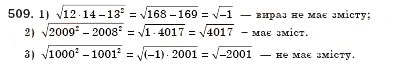 Завдання № 509 - § 14. Квадратні корені. Арифметичний квадратний корінь (Уроки 34, 35) - ГДЗ Алгебра 8 клас О.С. Істер 2008