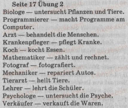 Завдання № 2 - St. 5. Berufswunsche - ГДЗ Німецька мова 8 клас С.І. Сотникова 2008 - 4 рік навчання