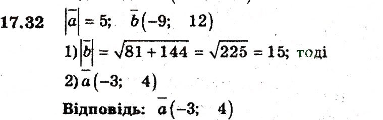 Завдання № 32 - 17. Множення вектора на число - ГДЗ Геометрія 9 клас А.Г. Мерзляк, В.Б. Полонський, M.С. Якір 2009 - Поглиблений рівень вивчення