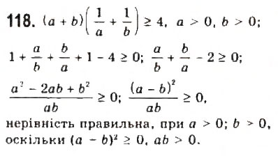 Завдання № 118 - § 2. Нерівності зі змінними - ГДЗ Алгебра 9 клас Ю.І. Мальований, Г.М. Литвиненко, Г.М. Возняк 2009