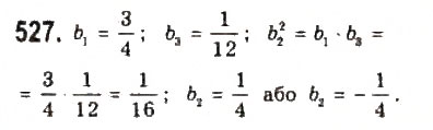 Завдання № 527 - § 11. Геометрична прогресія - ГДЗ Алгебра 9 клас Ю.І. Мальований, Г.М. Литвиненко, Г.М. Возняк 2009